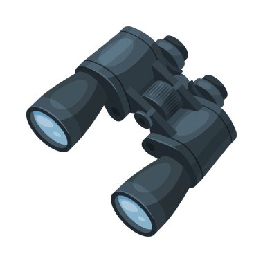 Dürbün Optik Aygıt, Odaklanma, Yakınlaştırma, Gözetleme, Arama, Ekipman Vektörü Resimleri
