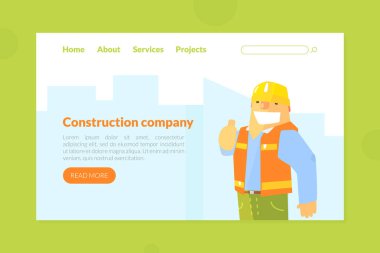 İnşaat Şirketi İniş Sayfa Şablonu, Mühendislik, Mimarlık, Ev Yenileme, İnşaat Web Sayfa Resimleri