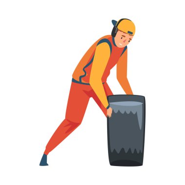 Çukur Durağı Üyesi, Profesyonel Mekanik Çizgi Filmi Karakteri Üniforma ve Kulaklık Değiştirme Tekerleği, Yarış Arabası Resimlerinin Bakımı