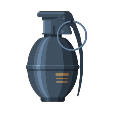 Antika El Bombası, Askeri Ordu Silahları Düz Vektör İllüstrasyonu