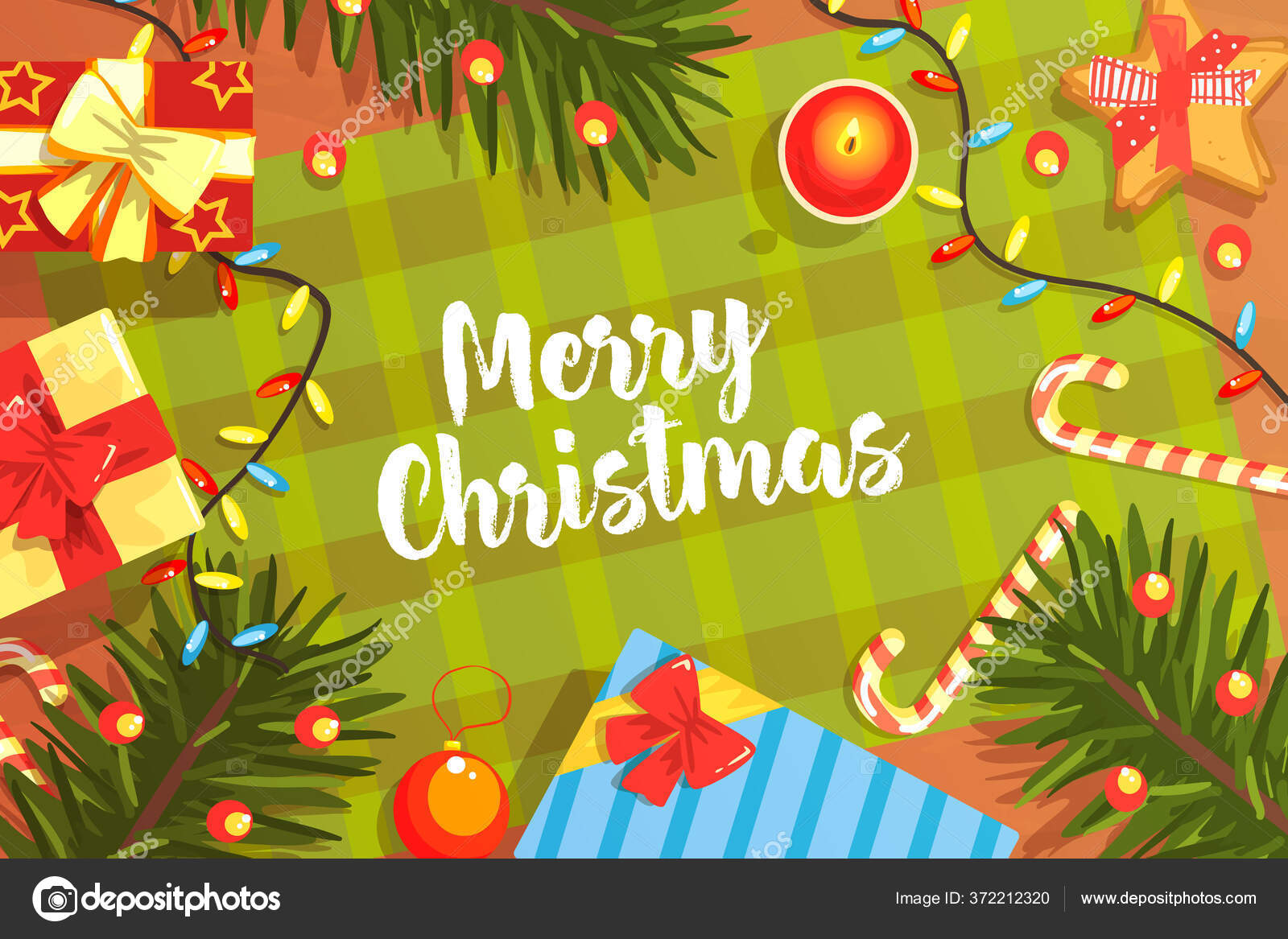 Merry Christmas Banner Template, Happy New Year and Xmas Greeting With Merry Christmas Banner Template