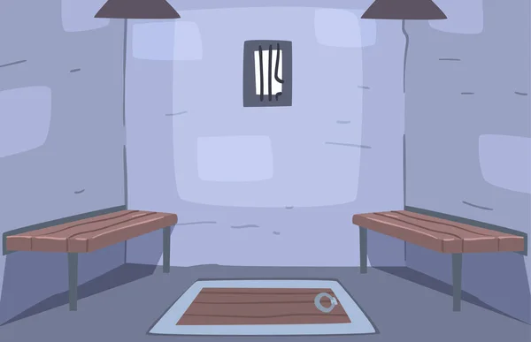Απόδραση Αρχαίο εσωτερικό δωμάτιο, φυλακή ell, Reality Quest για τους ανθρώπους ανακαλύπτοντας τρόπο e Vector Εικονογράφηση — Διανυσματικό Αρχείο