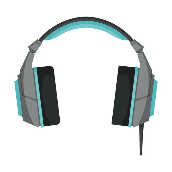 Auriculares inalámbricos, accesorios para escuchar música o juegos Vector Illustration — Vector de stock