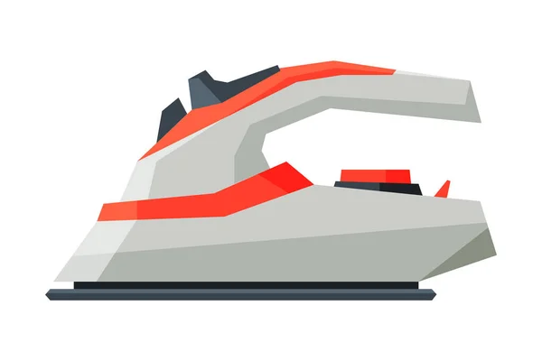 Wireless Iron, Electric Household Appliance, Ironing Clothes Device Vector Illustration — 스톡 벡터