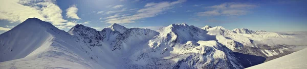 冬天西部塔特拉山的全景视图。Rohace — 图库照片