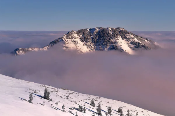 Winter wiev of Bobrowiec peak. Tatra mountain — Stock Photo, Image