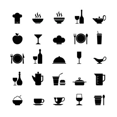 Restoran mutfak simgeler