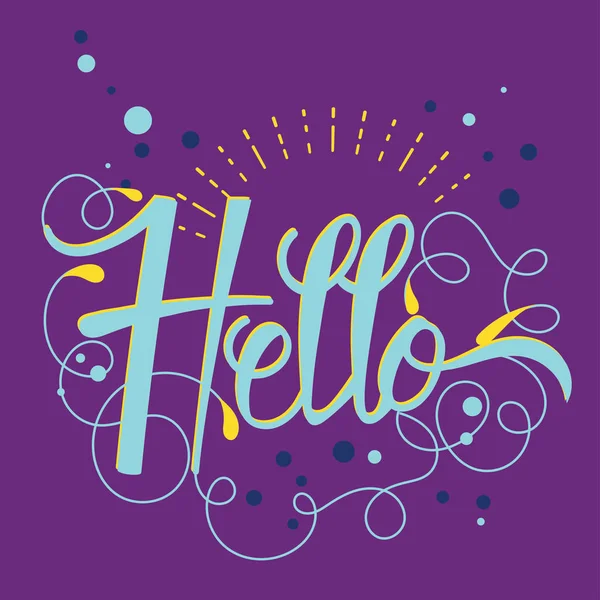 Handrawn tarzı ile yazı Merhaba