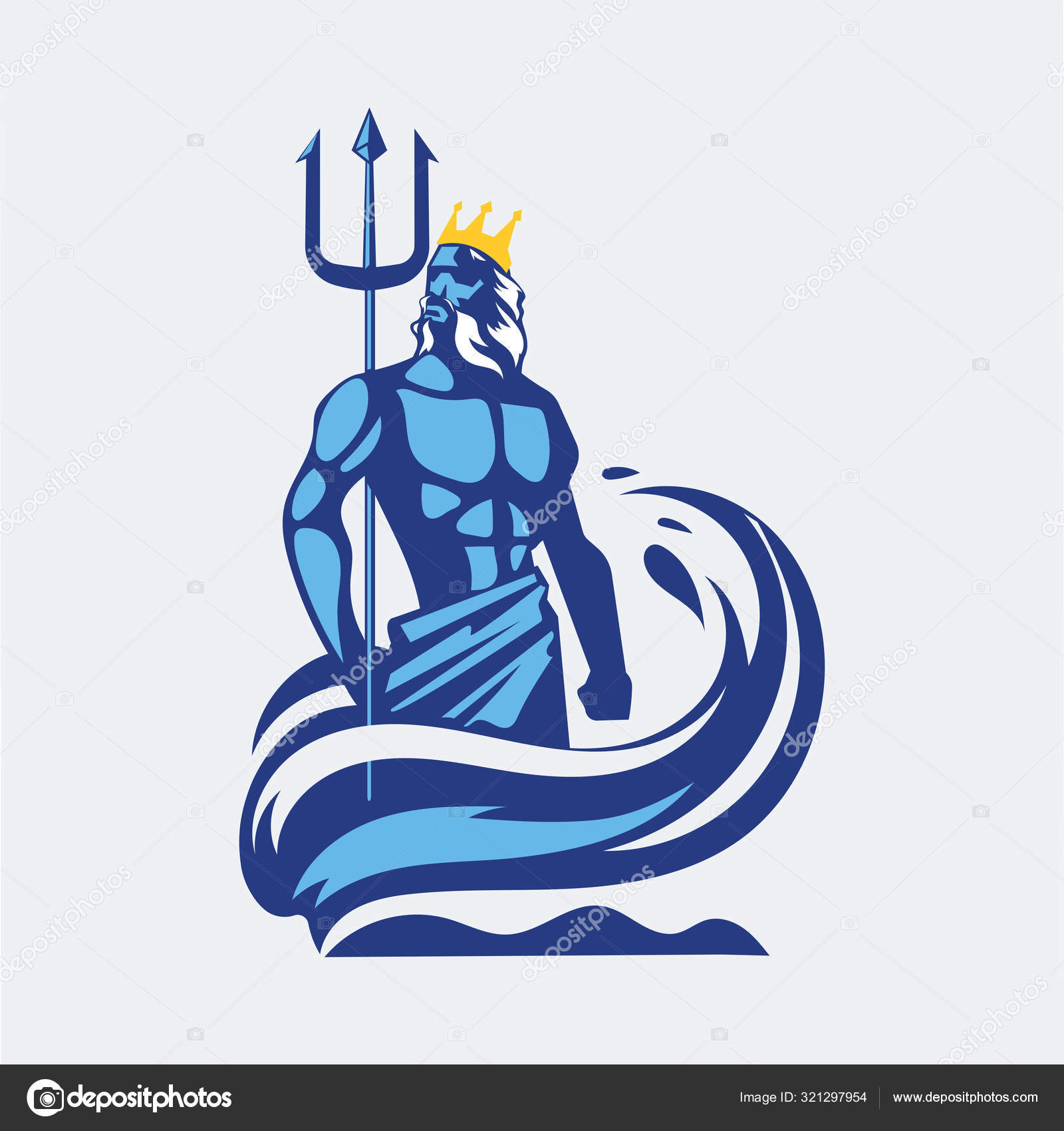 Poseidon logo Vector Art Stock Images | Depositphotos