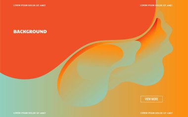 İniş sayfası modern soyut sıvı arkaplan