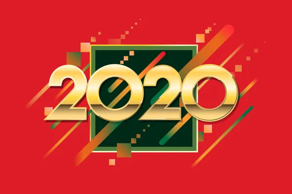 2020 การออกแบบสร างสรรค ใหม าหร บการ ดอวยพร ใบปล การเช โปสเตอร — ภาพเวกเตอร์สต็อก