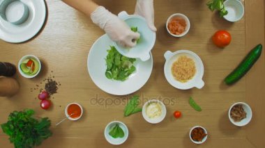 Salat yapma kadın Üstten Görünüm
