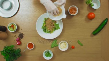 Salat yapma kadın Üstten Görünüm