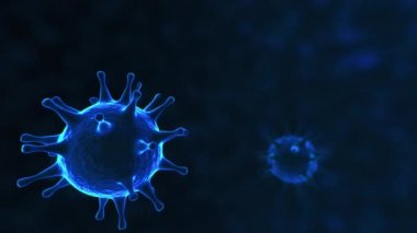 Kandaki virüs bulaşmış. Coronavirus konsepti. 2019-NCov olarak da bilinir. 3B Hazırlama.