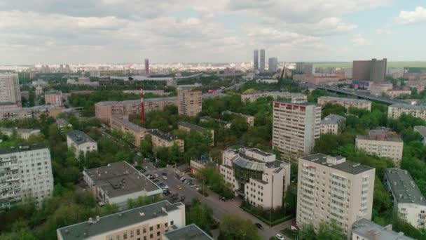 Jour moscou célèbre vdnh paysage urbain panorama aérien — Video