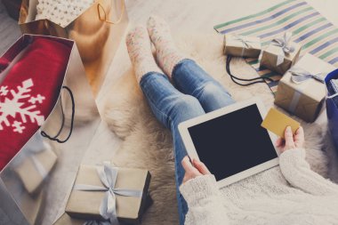 Online Kredi kartı ile alışveriş kadın