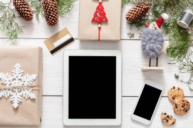 Noel online alışveriş arka plan