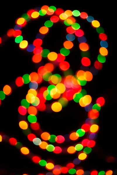 Color light blurred bokeh background, unfocused. — Stock Photo, Image