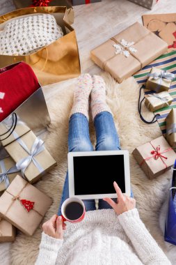 Online Kredi kartı ile alışveriş kadın