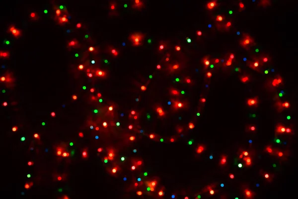 Colore Natale luce offuscata bokeh sfondo, sfocato . — Foto Stock