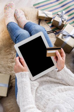 Online Kredi kartı ile alışveriş kadın