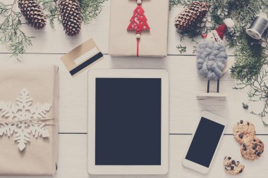 Noel online alışveriş arka plan