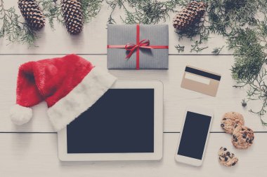 Noel online alışveriş arka plan