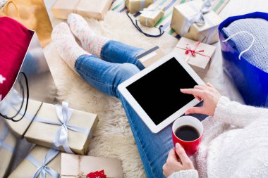 Online Kredi kartı ile alışveriş kadın