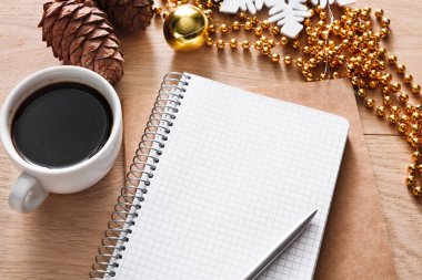 Noel planlama arka plan. Tatil için hazırlamak