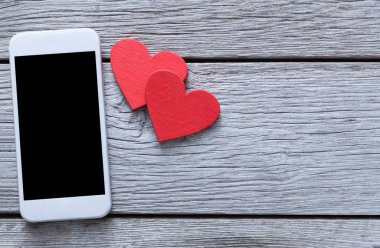 Sevgililer günü online bağlantı arka plan kopya alanı ile