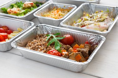 Sağlıklı gıda almak uzakta, en iyi manzaraya ahşap arka plan