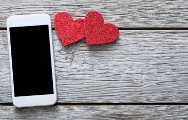 Sevgililer günü online bağlantı arka plan kopya alanı ile