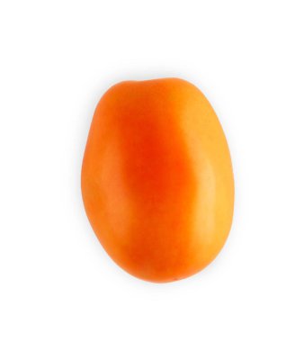 Bir olgun taze Erik beyaz arka plan üzerinde izole domates