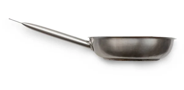 Non-stick metal frying pan on white background — Stock Photo, Image