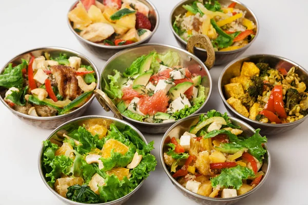 Vegan and vegetarian indian cuisine salads