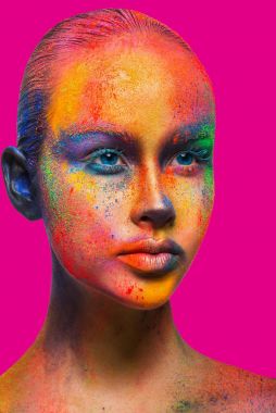 Makyaj, moda model portre portre yaratıcı sanat