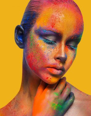 Makyaj, moda model portre portre yaratıcı sanat