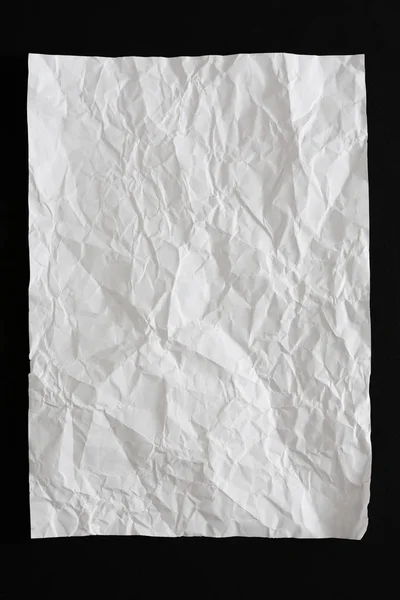 Texture de papier blanc froissé, fond de papier — Photo