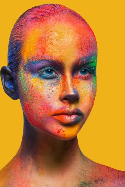 Makyaj, moda model portre portre yaratıcı sanat
