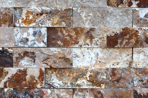 Mermer taş dekoratif tuğla duvar doku ve arka plan desen