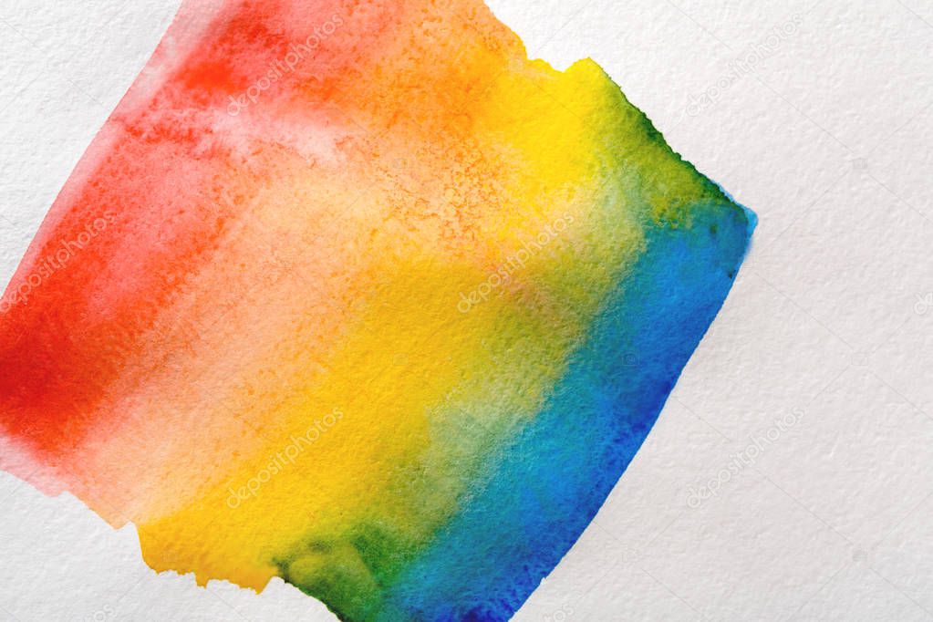 Colored as rainbow abstract watercolor painted texture background