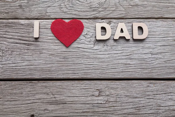Glückliche Vatertagskarte auf rustikalem Holz Hintergrund — Stockfoto