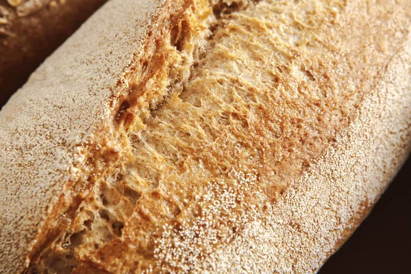 Textura de pan de fondo, primer plano de pan de baguette — Foto de Stock