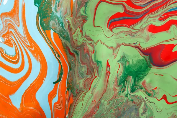 Vloeibare marmering acrylverf achtergrond. Vloeibare schilderij abstracte textuur — Stockfoto