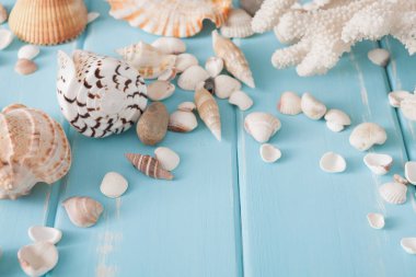 Deniz mavi ahşap, deniz tatil arka plan üzerinde