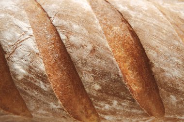Ekmek doku arka plan, baget ekmek closeup