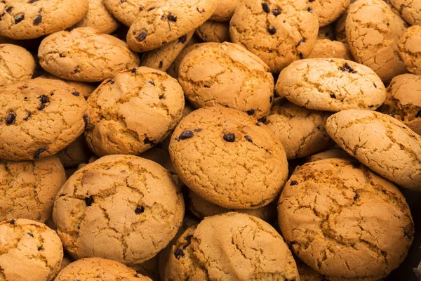 Lotes de bolachas e biscoitos fundo — Fotografia de Stock