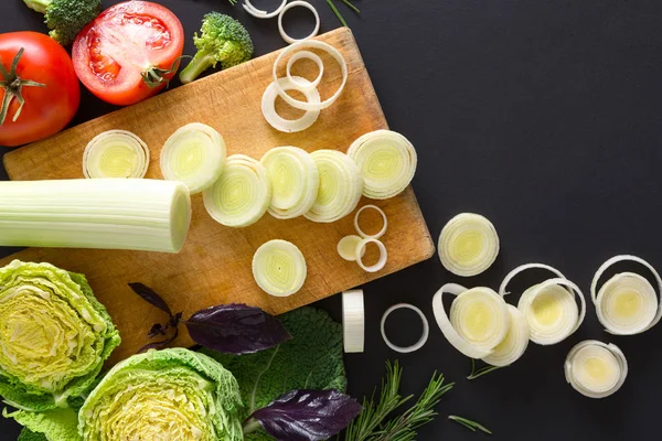 Koken gezond voedsel achtergrond — Stockfoto