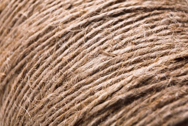 Natuurlijke jute touw textuur — Stockfoto