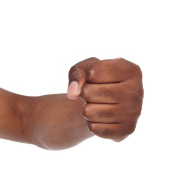 El hareketi, adam yumruk, yumruk hazır sıktı.